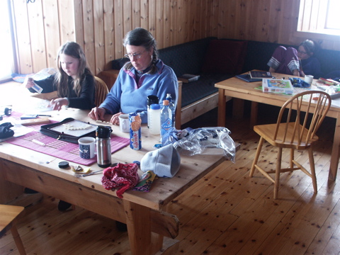 Inside Raubergshytta