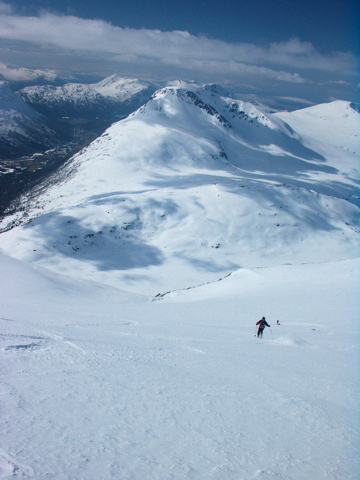 Christophe summit slopes